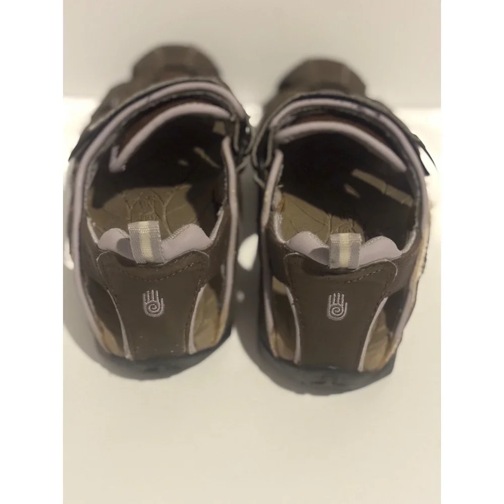 Teva Mens Forebay‎ Sport Sandals Brown Bungee Cord Hiking Trail Hook Loop Shoe 8